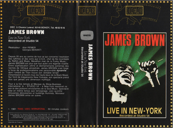 RockPeaks - James Brown - Live in New-York: Recorded at Studio 54